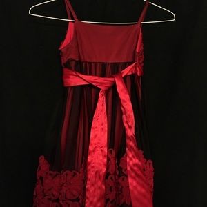 Red dancing dress